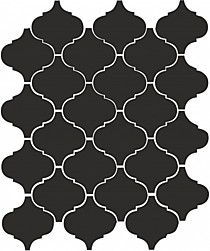 Арабески Черный глянец 260х300х7мм чип 6,5х6,5мм. Плитка мозаичная KeramaMarazzi (0.59/10)